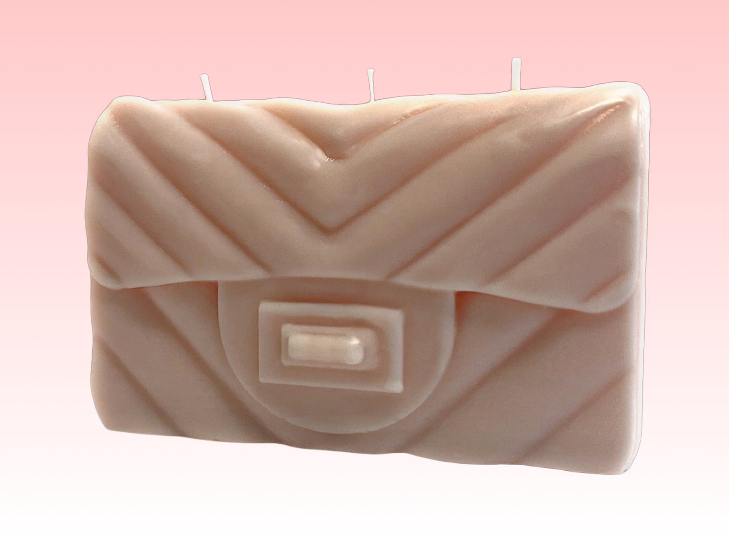 Pink Designer Purse Pillar Candle