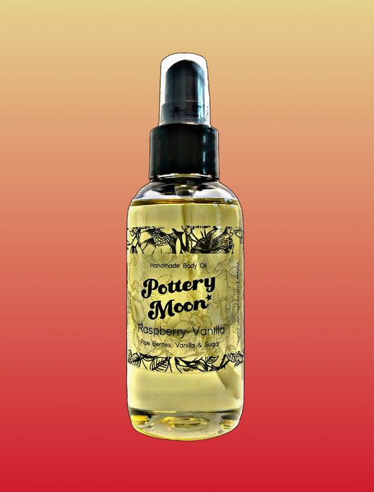 Raspberry Vanilla Body Oil - 4 oz