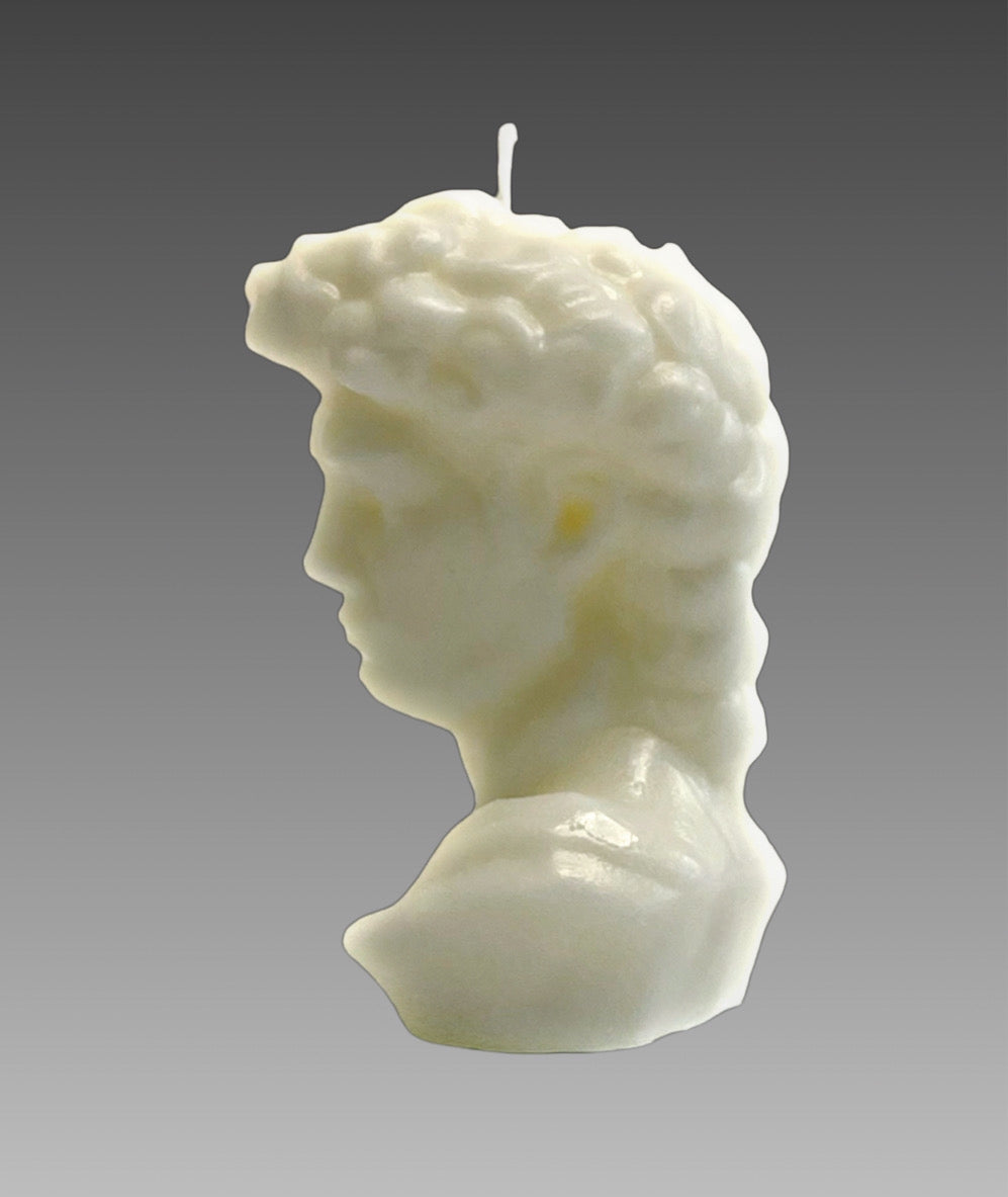 Roman Bust Pillar Candle