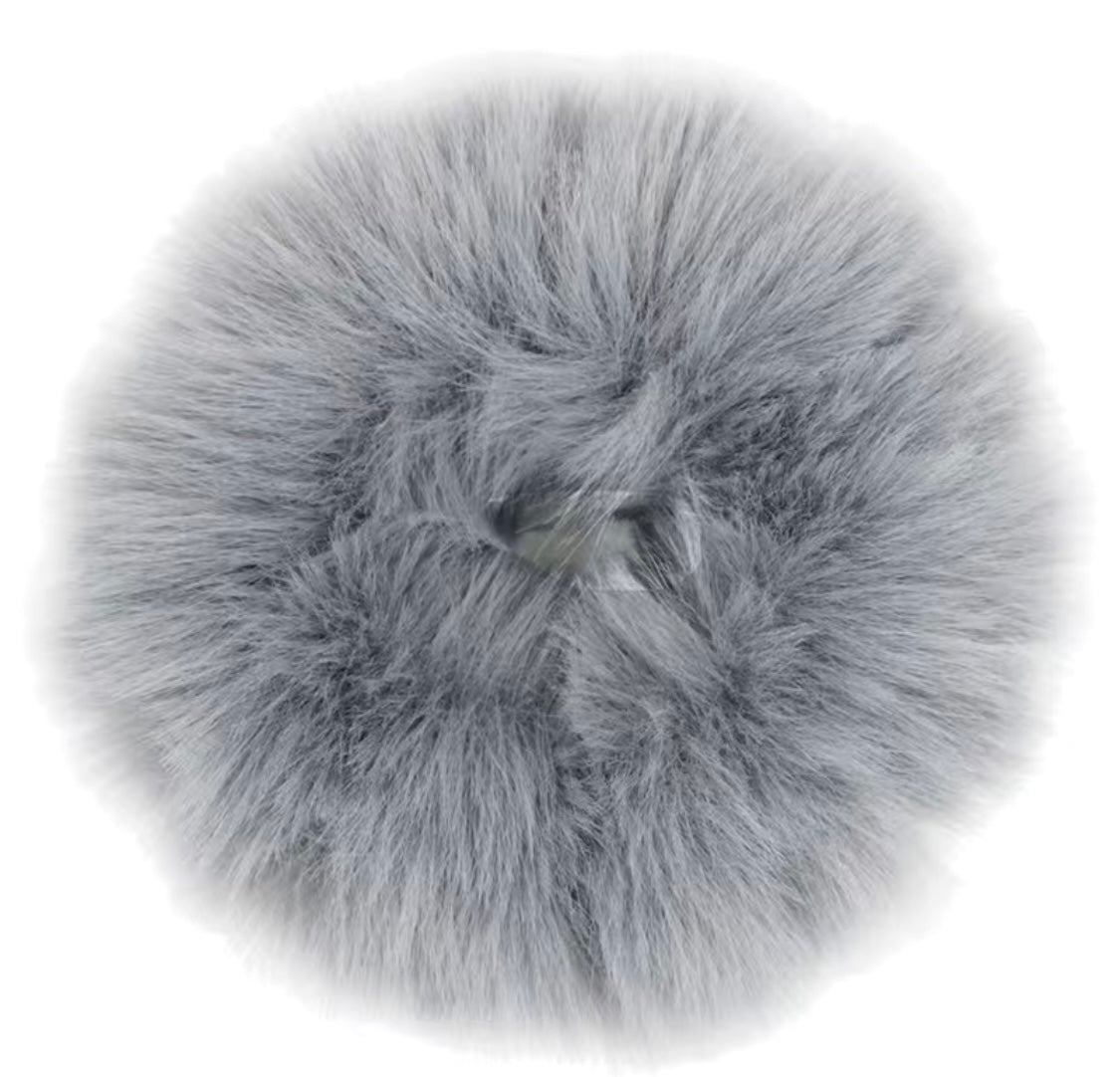 Faux Rabbit Fur Hair Scrunchie - Multiple Colors