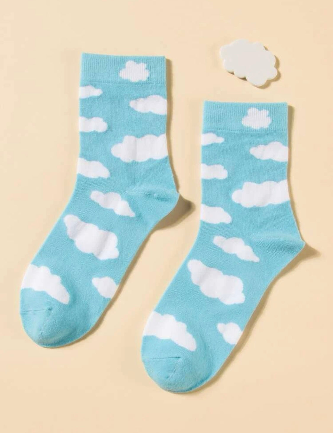 Blue Cloud Socks - One Size Fits All