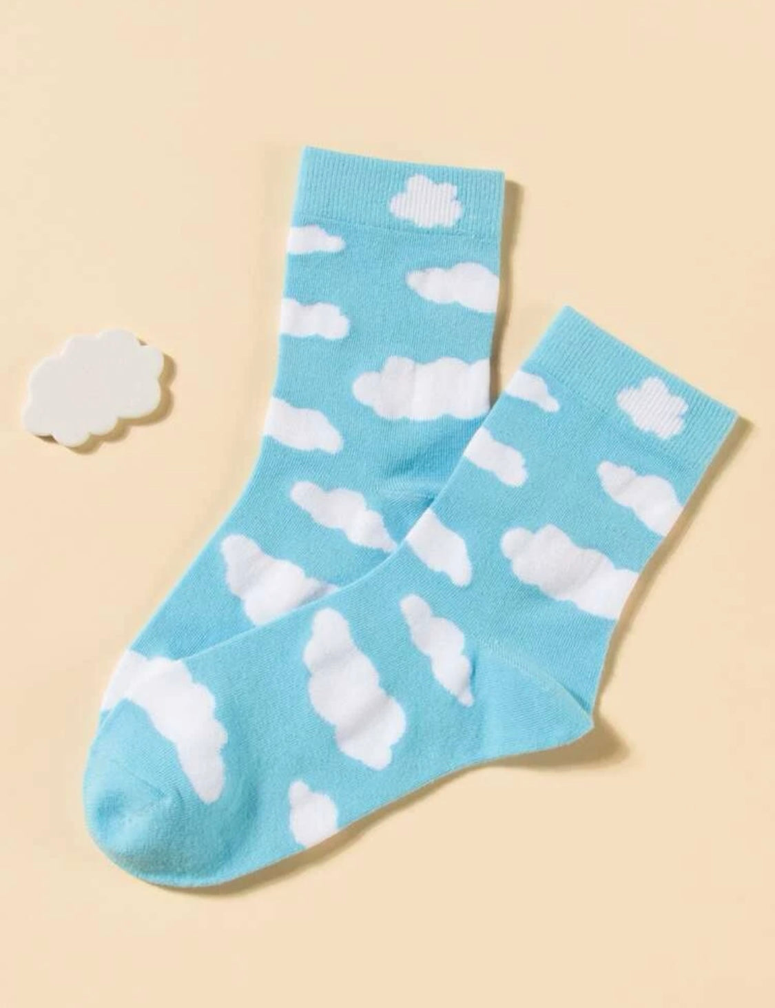 Blue Cloud Socks - One Size Fits All