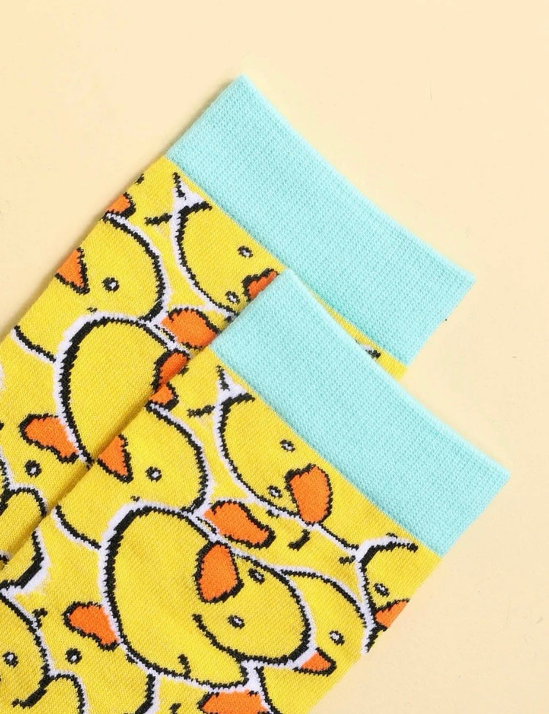 Rubber Duck Socks - Yellow/Blue - One Size Fits All