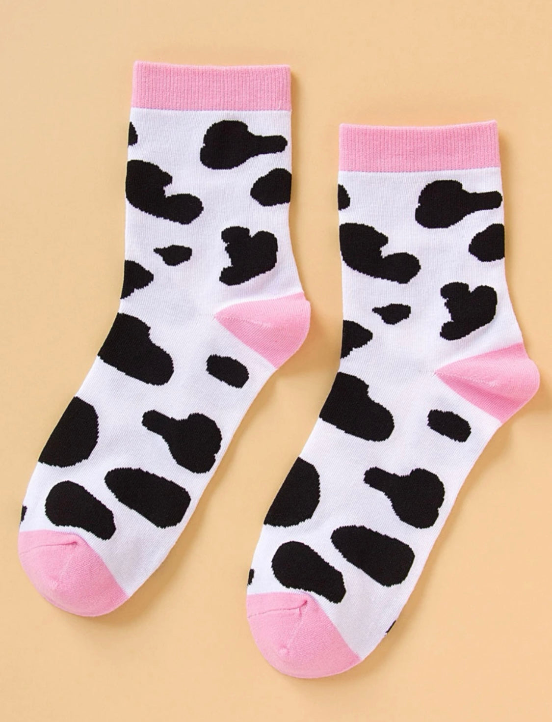 Cow Print Socks - One Size Fits All