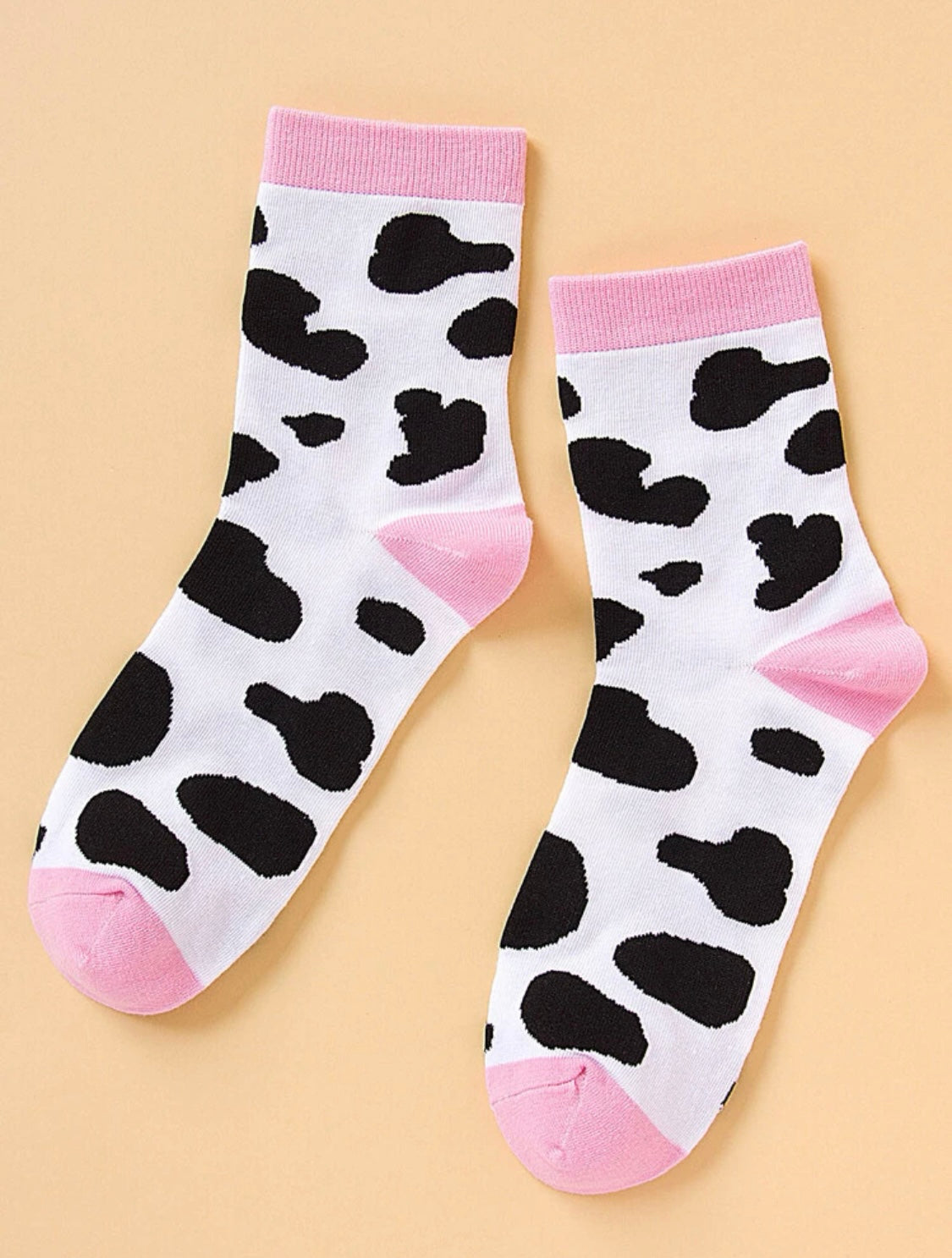 Cow Print Socks - One Size Fits All