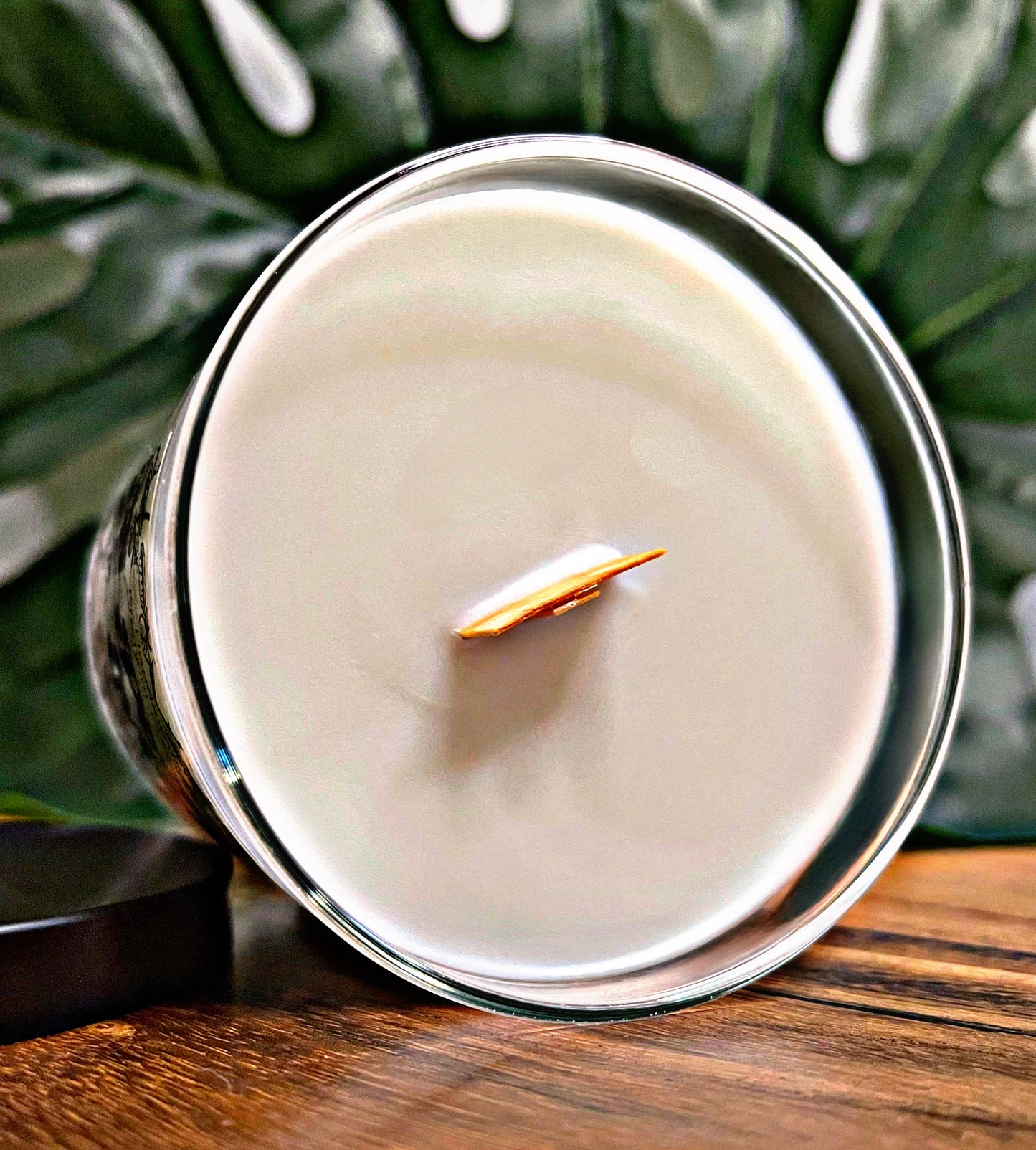 Cozy Warm Vanilla Candle Premium Wax Wooden Wick 9 oz Jar